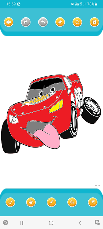 #3. Car Coloring Books Racing (Android) By: Zalea