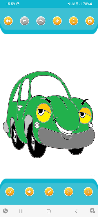 #5. Car Coloring Books Racing (Android) By: Zalea