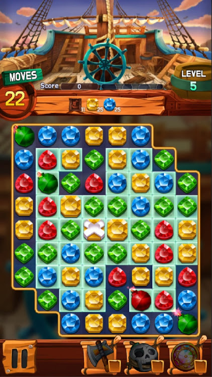 #7. Jewel Voyage: Match-3 puzzle (Android) By: ENPv1