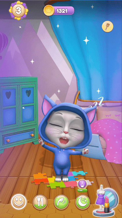 #6. Virtual Pet Lily 2 - Cat Game (Android) By: GravityCode