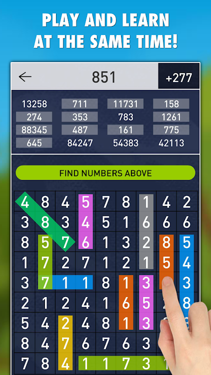 #2. Hidden Numbers PRO (Android) By: LittleBigPlay - Word, Educational & Puzzle Games