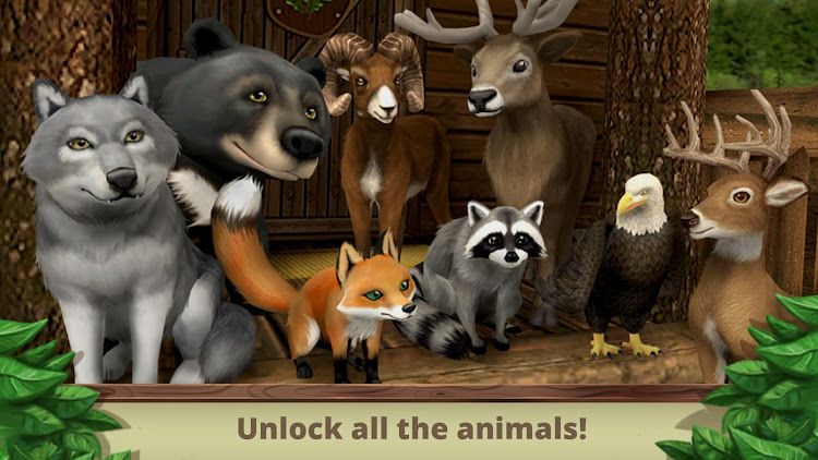 #3. Pet World: WildLife America (Android) By: Trophy Games - Animal Games