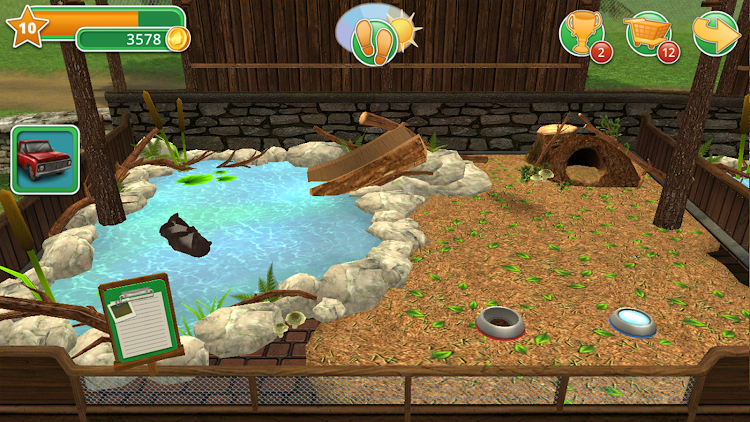 #8. Pet World: WildLife America (Android) By: Trophy Games - Animal Games