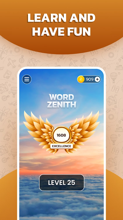 #6. Word Zenith Relax Puzzle Game (Android) By: Gamonix Studios