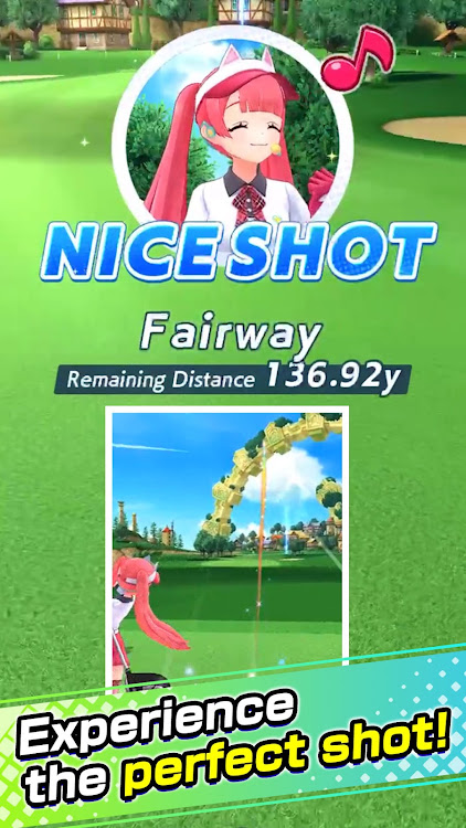 #2. NEKO GOLF -Anime GOLF- (Android) By: COLOPL, Inc.