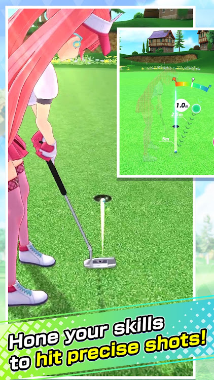 #3. NEKO GOLF -Anime GOLF- (Android) By: COLOPL, Inc.