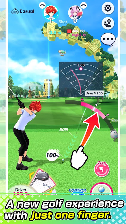 #9. NEKO GOLF -Anime GOLF- (Android) By: COLOPL, Inc.