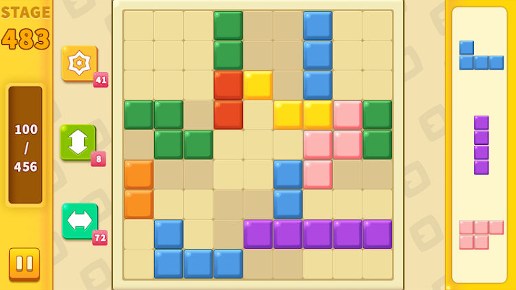 #10. Block Cross Puzzle (Android) By: mobirix