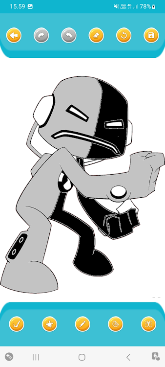 #3. Robot Man Coloring Books (Android) By: Zalea