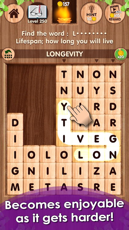 #5. Falling Word Games - Addictive (Android) By: LookMan Game