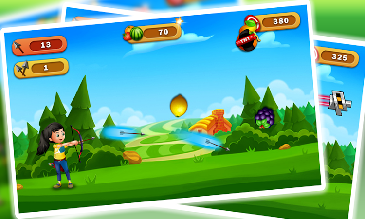 #8. Fruit Shoot Archery Game (Android) By: Knockout Classic Board Games