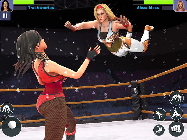 #9. Bad Girls Wrestling Game (Android) By: Fighting Arena