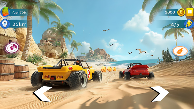 #2. Buggy Car: Beach Racing Games (Android) By: spiritapps