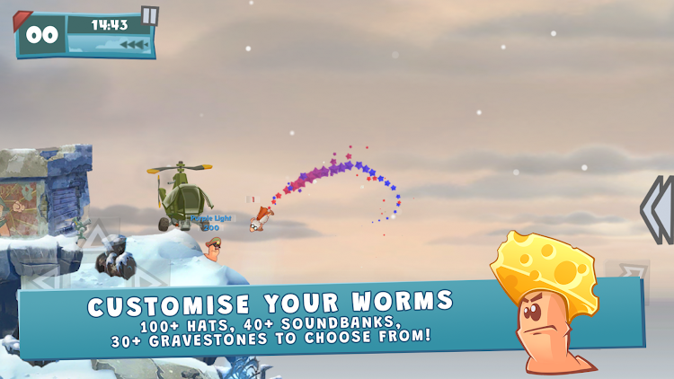 #2. Worms W.M.D: Mobilize (Android) By: Team17 Digital Limited