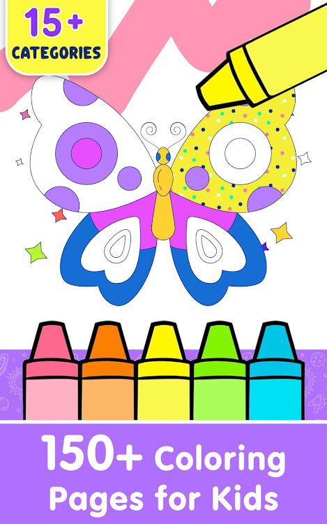 #6. Coloring Book & Drawing 4 Kids (Android) By: Meemu: Educational Learning Games for Kids age 2-5