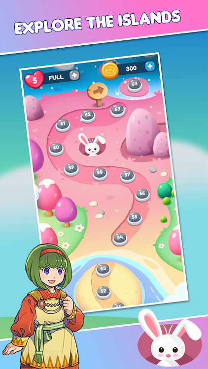 #9. Gems Blast - Match Puzzle (Android) By: Team V Games