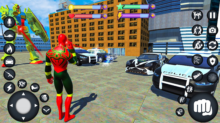 #2. Spider Rope 3D Fighting Games (Android) By: Ideogramz Entertainment