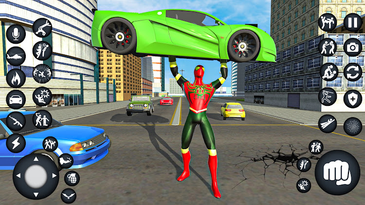 #6. Spider Rope 3D Fighting Games (Android) By: Ideogramz Entertainment