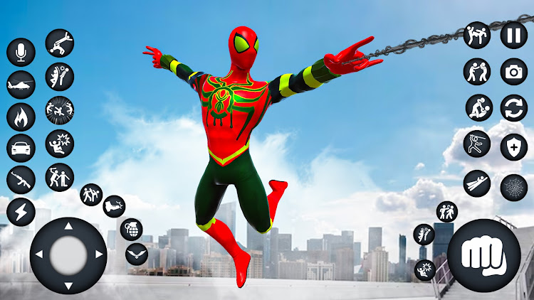 #9. Spider Rope 3D Fighting Games (Android) By: Ideogramz Entertainment