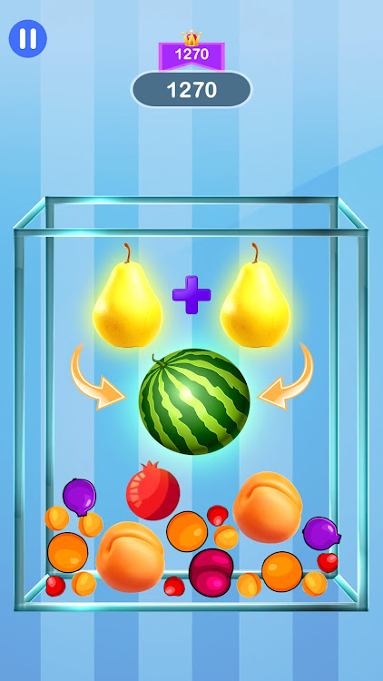 #2. Fruit Drop Merge: Juicy Melon (Android) By: ActionRPG Mobile