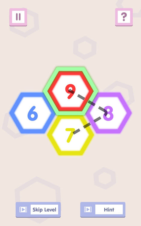 #3. Number Path: Hexa Links (Android) By: Augmented Reality Games