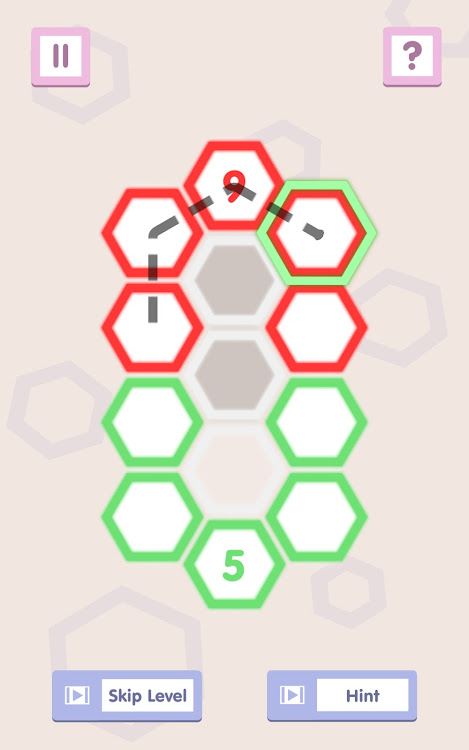 #4. Number Path: Hexa Links (Android) By: Augmented Reality Games