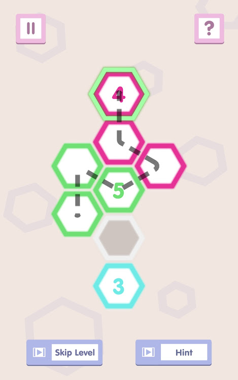 #7. Number Path: Hexa Links (Android) By: Augmented Reality Games