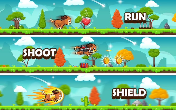 #3. Endless Dog Run - Running Game (Android) By: Yories: Learning Apps & Games for Boys and Girls