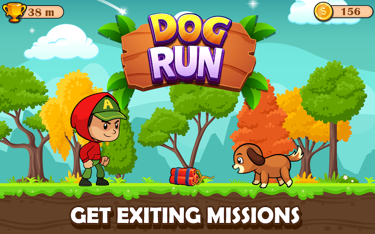 #5. Endless Dog Run - Running Game (Android) By: Yories: Learning Apps & Games for Boys and Girls