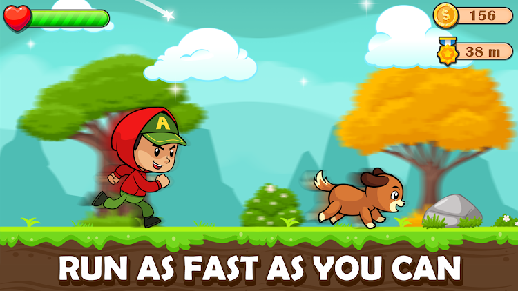 #7. Endless Dog Run - Running Game (Android) By: Yories: Learning Apps & Games for Boys and Girls