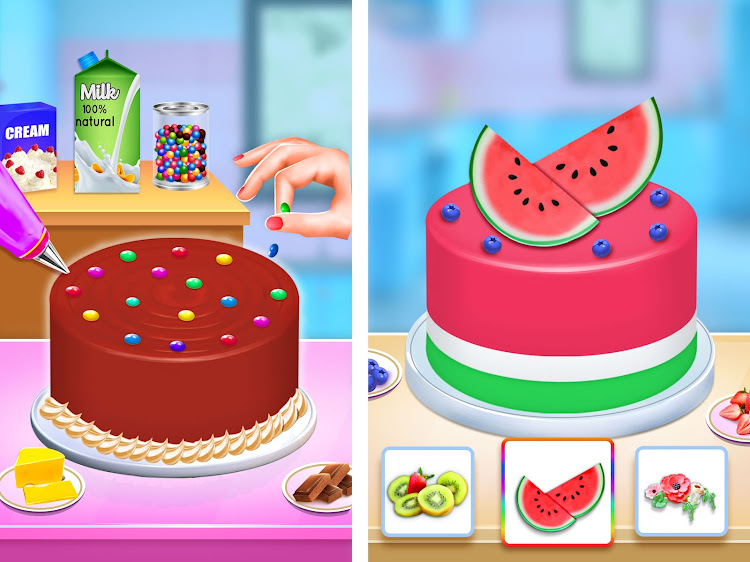 #9. Birthday Cake Maker: Cake Game (Android) By: Little Snail