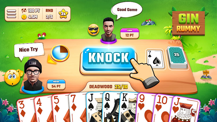 #3. Gin Rummy Master Offline (Android) By: Funfuse Games