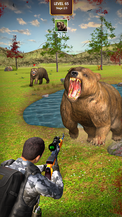 #3. Animal hunting Wild Hunter (Android) By: Funmotion Casual Games