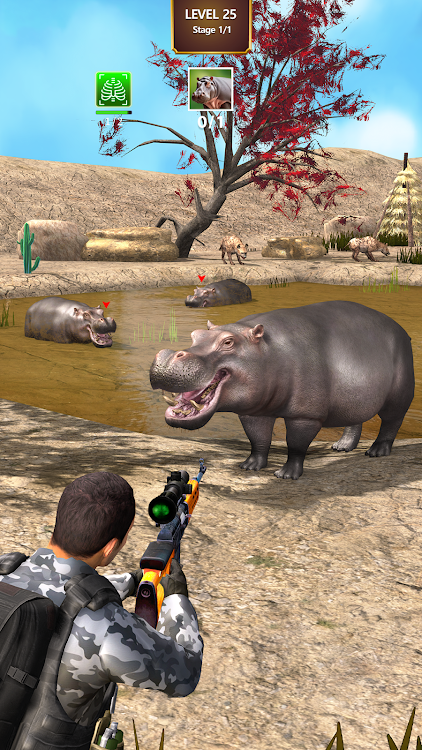 #6. Animal hunting Wild Hunter (Android) By: Funmotion Casual Games