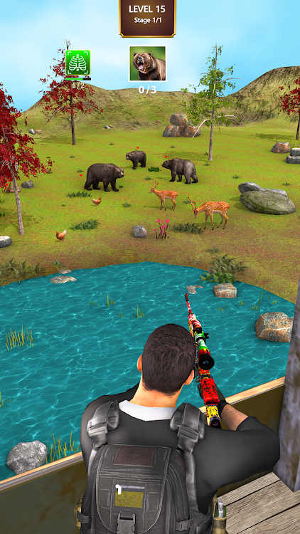 #7. Animal hunting Wild Hunter (Android) By: Funmotion Casual Games