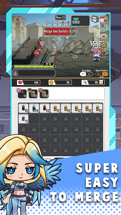 #2. Idle Bullets Tower Defense RPG (Android) By: WorldCityGames