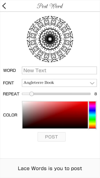 #2. Lace Words (Android) By: RedinC