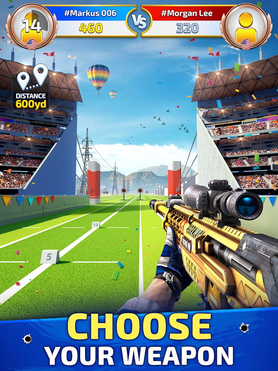 #6. Sniper Champions: 3D shooting (Android) By: Miniclip.com