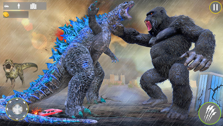 #2. Gorilla king kong vs Godzilla (Android) By: Rahim gaming studio