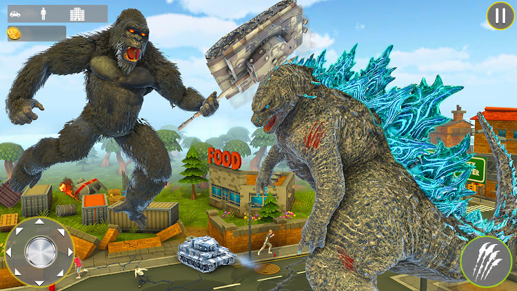 #4. Gorilla king kong vs Godzilla (Android) By: Rahim gaming studio