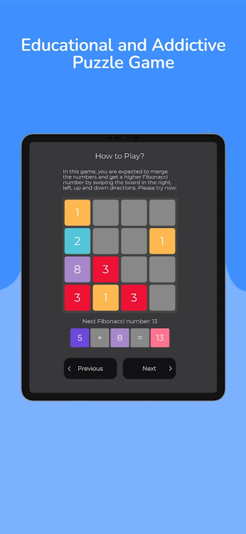 #9. Fibonacci Number Puzzle (Android) By: Pixtory Game