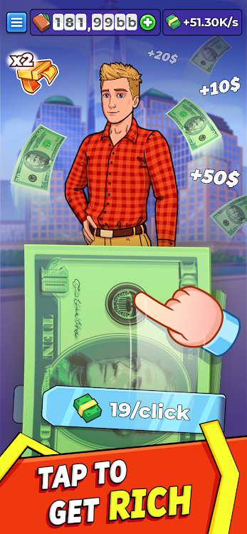 #2. Idle Clickers: Money Tycoon (Android) By: FLY FLO GAMES YAZILIM TICARET ANONIM SIRKETI