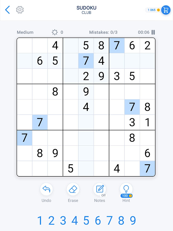 #10. Sudoku Game - Daily Puzzles (Android) By: GamoVation