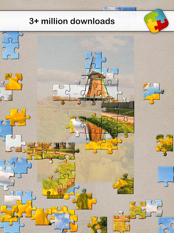 #8. Jigsaw Puzzle HD (Android) By: Ran Games - jigsaw puzzles for mobile devices