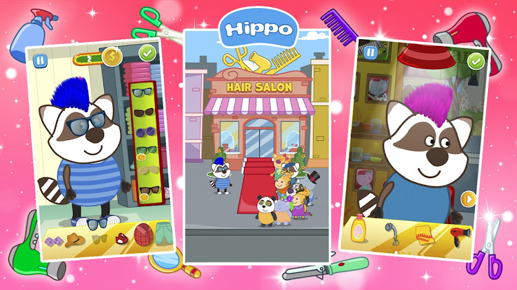 #6. Hair Salon: Fashion Games (Android) By: Hippo Kids Games