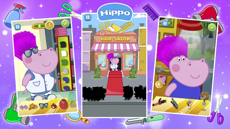 #7. Hair Salon: Fashion Games (Android) By: Hippo Kids Games