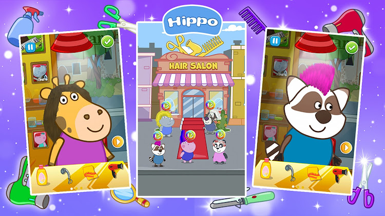 #9. Hair Salon: Fashion Games (Android) By: Hippo Kids Games