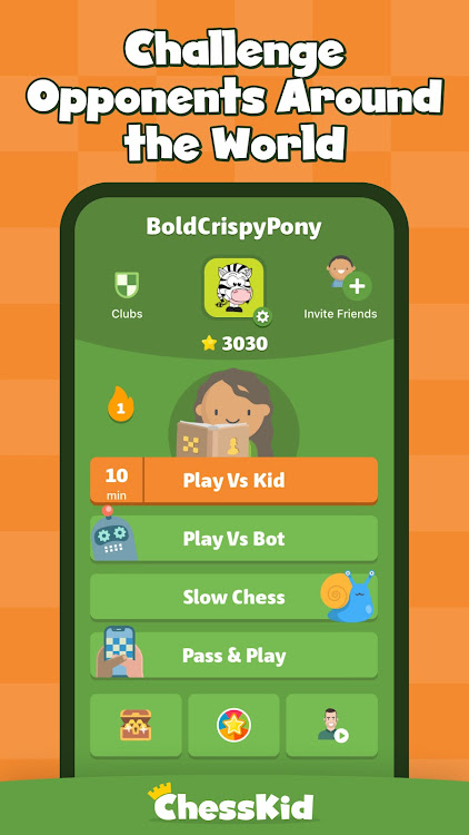 #2. Chess for Kids - Play & Learn (Android) By: Chess.com