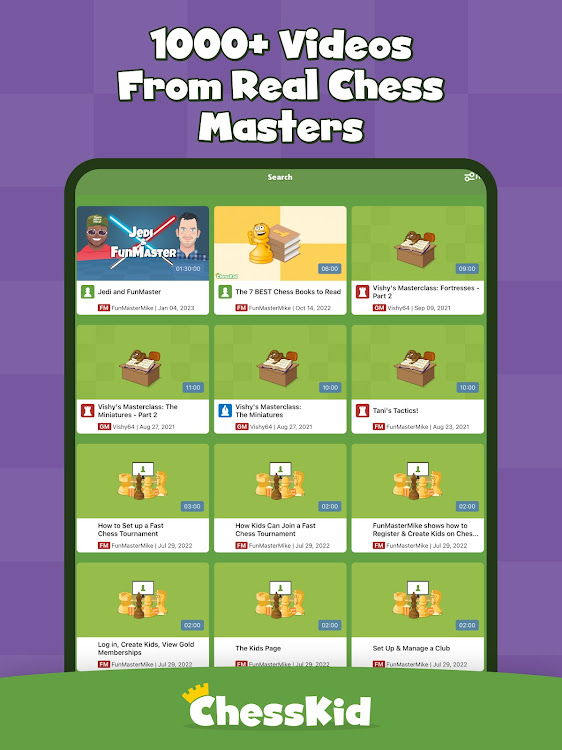 #6. Chess for Kids - Play & Learn (Android) By: Chess.com