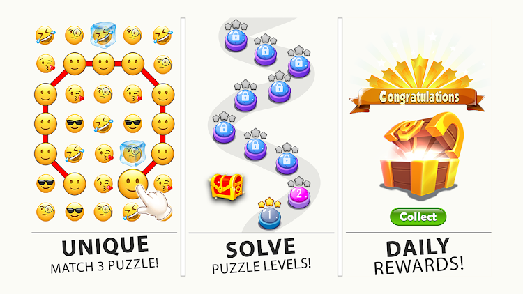 #6. Emoji Puzzle Matching Game (Android) By: Hub Apps & Games Studio